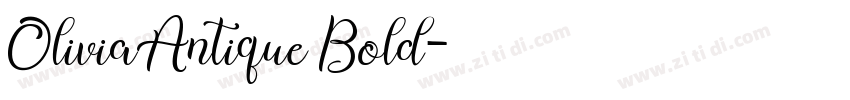 OliviaAntique Bold字体转换